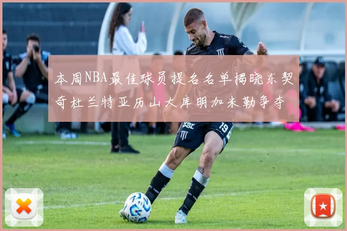 本周NBA最佳球员提名名单揭晓东契奇杜兰特亚历山大库明加米勒争夺荣誉